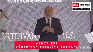 DÖRTDİVAN BELEDİYESİ EN ÇALIŞKAN BELEDİYE ÖDÜLÜ ALDI