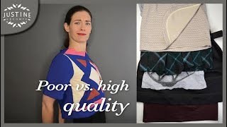 How to recognize poor vs. good quality in clothes (in 5 points) | Justine Lecont