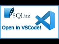 How to open SQLite database in Visual Studio code