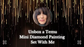 Unboxing a Temu Mini Diamond Painting Set #diamondpainting #temu