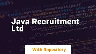java recruitment ltd