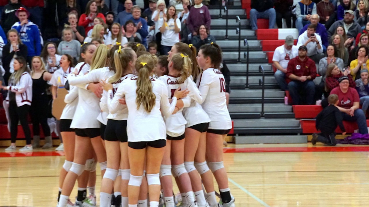 2019 State Volleyball Hype | Langdon-Area Edmore Munich - YouTube