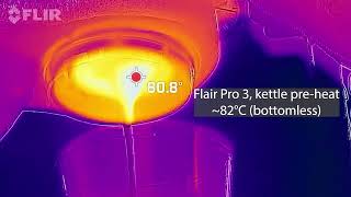 Thermal imaging: Espresso portafilter outlet temperatures