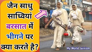 जैन साधु साध्वी बरसात में भीगने पर क्या करते हैं? || What Do They Do When They Wet In Rain | Jainism