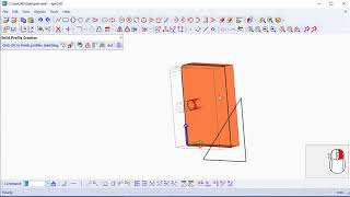 VariCAD - Cutting by Extruded Tool Solid