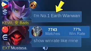 PRANK EARTH NO.1 WANWAN!!🤣 (Then show my real winrate!!🤫)