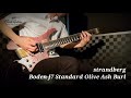 black guitars strandberg 　boden j7 standard olive ash burl swampash pink violet