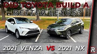 2021 Toyota Venza Vs. 2021 Lexus NX300h – Which is the Better Lexus SUV?