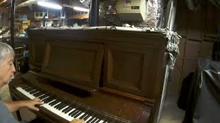 Amazing 120 yrs  old   KNABE   upright  piano