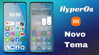 Novo Tema Xiaomi HyperOs+ Centro de Controle Mi/Redmi/Poco