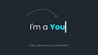 Typing Text Animation HTML CSS & Vanilla JavaScript