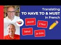 Expressing obligation and necessity in French | Devoir vs falloir