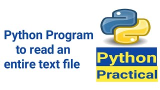 Write a Python program to read an entire text file