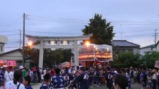 20170802 1009館山の祭り仲町の山車館山神社一の鳥居から二の鳥居へ