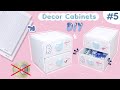 Làm tủ Decor bàn học bằng giấy Ô Ly học sinh | K băng dính | Tủ Decor bàn học 2 ngăn/ Quyển Sách Nhỏ