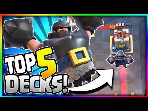 Mega Knight Best Deck Unstoppable Clash Royale - YouTube