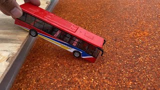 Cars Fall In The Water Welly Cars #5 : Bus Toys