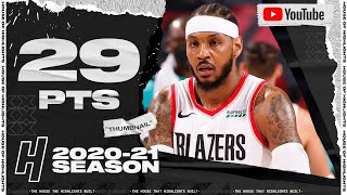 Carmelo Anthony 29 Points Full Highlights vs Hornets | March 1, 2021