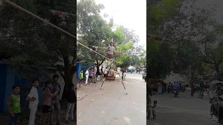 Roadside Circus 🥹😇🙃🤨 05 #AMAZING TALENT PERFECT #INDIA STREET MAGIC || sarkas video|| #short video