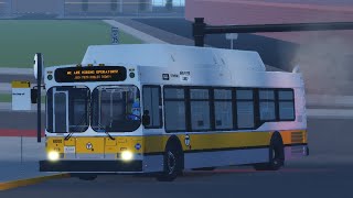 ROBLOX Buses: MBTA New Flyer C40LF 6000 | CT2 Amesbury St - Sullivan Station!