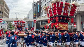 R5.10.8 枚方 ふとん太鼓巡行(三矢町・岡本町・岡東町・新町) 意賀美神社秋祭り 2023/10/08(日)