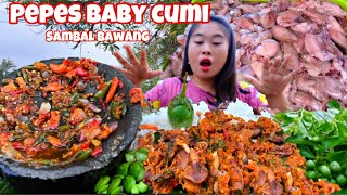 PERDANA MASAK PEPES BABY CUMI‼️ KEPASAR BELI CUMI DAN LANGSUNG MASAK HASILNYA MUANTAP POLLL😎