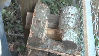 Firewood - split, stack, cover and store