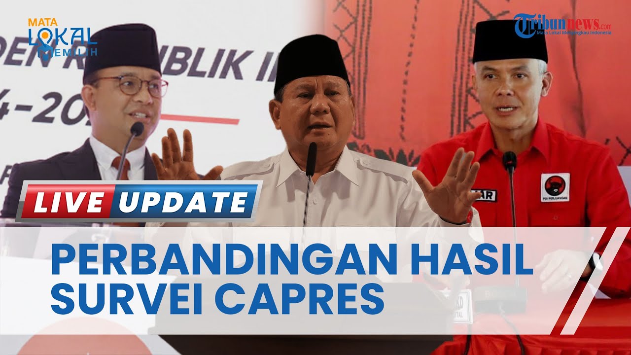 7 Lembaga Tunjukan Hasil Survei Capres 2024, Anies, Ganjar Dan Prabowo ...