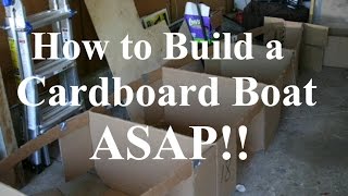 How to Build a Cardboard Boat ASAP!! - Tutorial