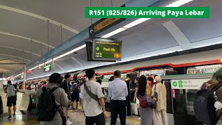 [Crowded][SMRT] R151 (825/826) arriving Paya Lebar