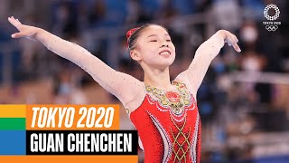 🇨🇳 Guan Chenchen Winning Balance Beam Routine | Tokyo Replays