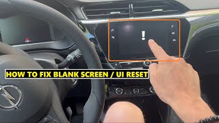 Fix Opel Infotainment Blank Screen and CarPlay Connecting Issues - Reset Procedure