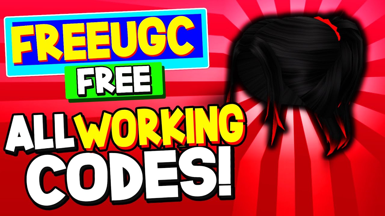 *NEW* ALL WORKING FREE UGC CODES FOR PLAY FOR UGC! ROBLOX PLAY FOR UGC ...