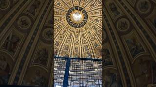 Inside Largest Church In The World Dome Mosaics #historical #basilica #church #vatican #mosaic #trip