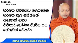 ධර්මය ජීවිතයට ගලපගෙන ධර්මය තුළ ශක්තිමත් වුණොත් ....Ven Hasalaka Seelawimala Thero