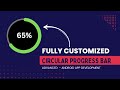 Android Circular ProgressBar - Custom Circular Progress Bar with Text Inside | Android Studio