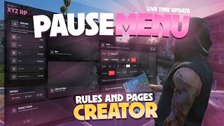 Pausemenu FiveM | create pages, rules in one place with live update | PinkFrog [ESX/QBCore/QBOX]