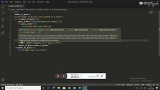 Exercise-2 Guess the number game in Python with source code