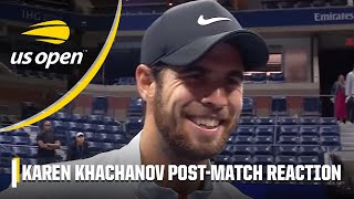 'I did it!' - Karen Khachanov on defeating Nick Kyrgios, advancing to semifinals | 2022 US Open