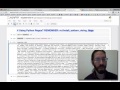 Python Regular Expressions Tutorial (and Requests package)