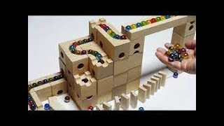 Marble Run Race ASMR ☆ Wooden EUREKA Deluxe 66 Made in Japan Cuboro equivalent
