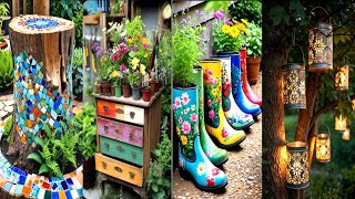 DIY Garden Decoration Ideas: Transform Your Outdoor Space with Upcycled Materials