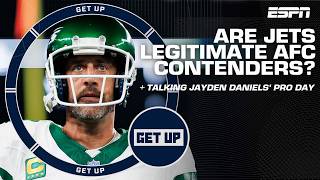 Jets legitimate AFC contenders? + Evaluating Jayden Daniels’ LSU Pro Day | Get U
