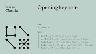 Code with Claude London 2026: Opening Keynote