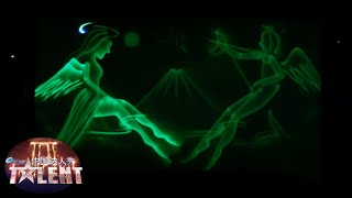 This BEAUTIFUL light drawing touches the audience | China's Got Talent 2013 中国达人秀