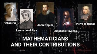 MATHEMATICIANS AND THEIR CONTRIBUTIONS - Part 6 #Mathmajorship #LETmarch2023 HISTORY OF MATHEMATICS