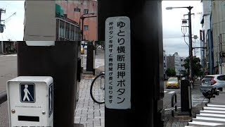 石川県 金沢市 ゆとり青信号ボタン？・それが欲しい交差点