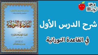 شرح الدرس الأول في تعليم القاعدة النورانية: حروف الهجاء المفردة