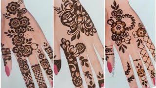 Top 3 new stylish back hand mehndi design/Mehndi designs/Simple mehndi designs/Mehndi design 2025