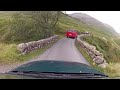 driving hardknott pass in the lake district